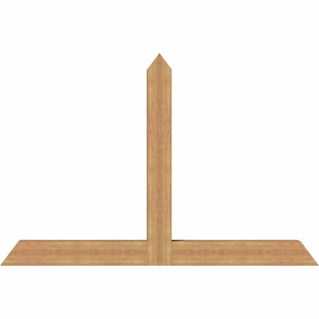 Ekena Millwork Portland Timber Gable Bracket, Western Red Cedar, 72"W x 48"H x 5 1/2"D x 5 1/2"F, 16/12 Pitch GBW072X48X0606POR00SWR